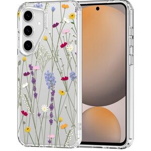 Samsung Clear Case with Wildflower Design